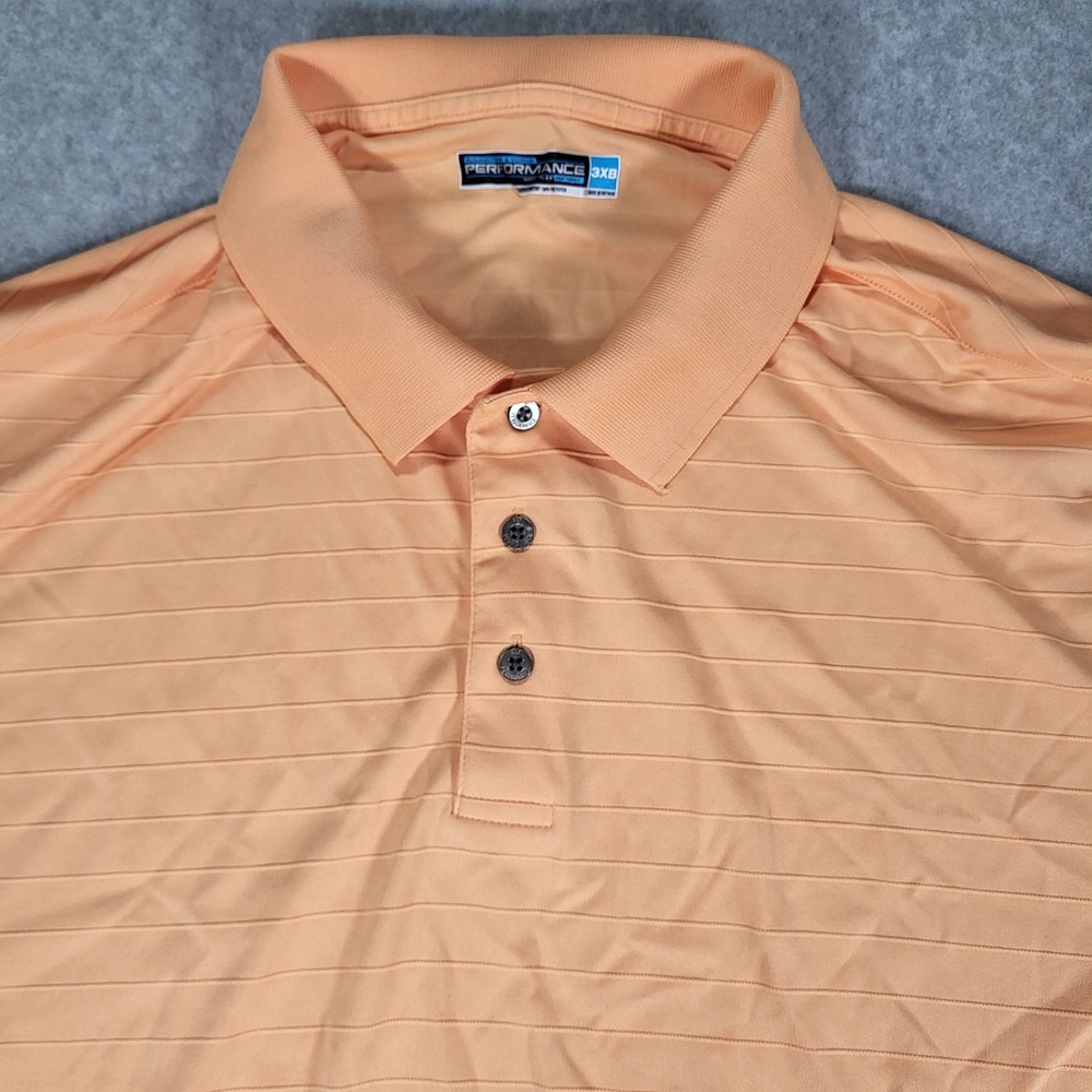 Roundtree & Yorke Performance Short Sleeve Polo Shirt Mens 3XB Orange